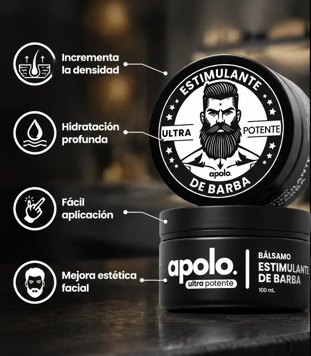 APOLO Ultra Potente – Bálsamo para Crecimiento de Barba | 100 mL